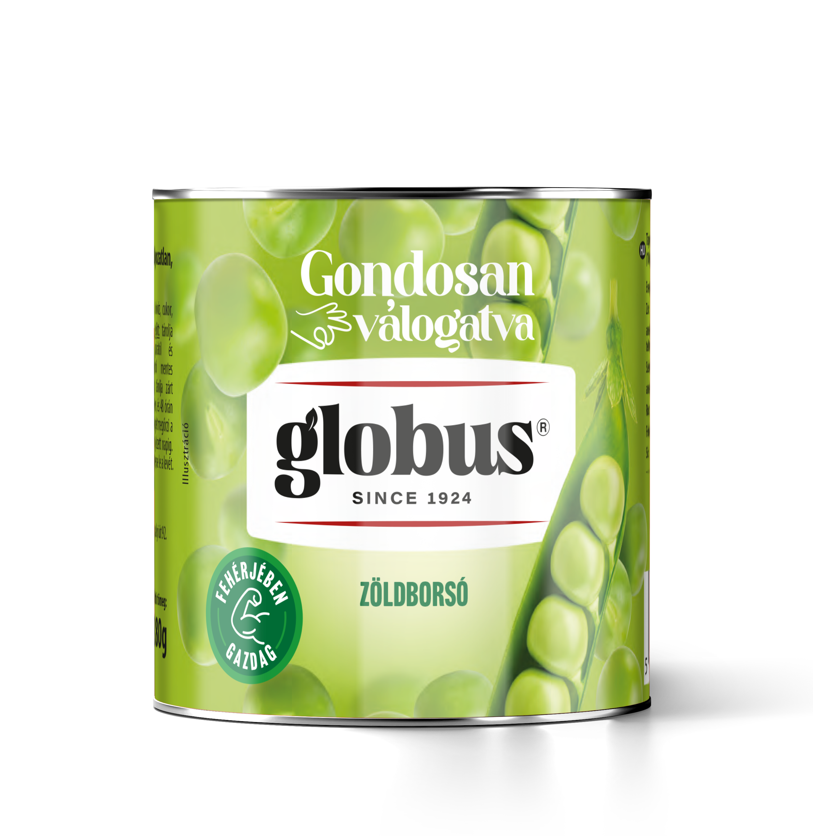 Globus Zöldborsó, méret szerint osztályozatlan 800g/530g